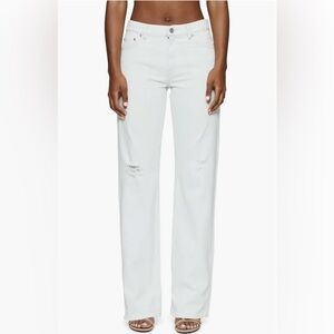 NWT Purple Brand Ripped Slim‎ Fit Straight Leg Jeans Mid Rise Sz 26 $250